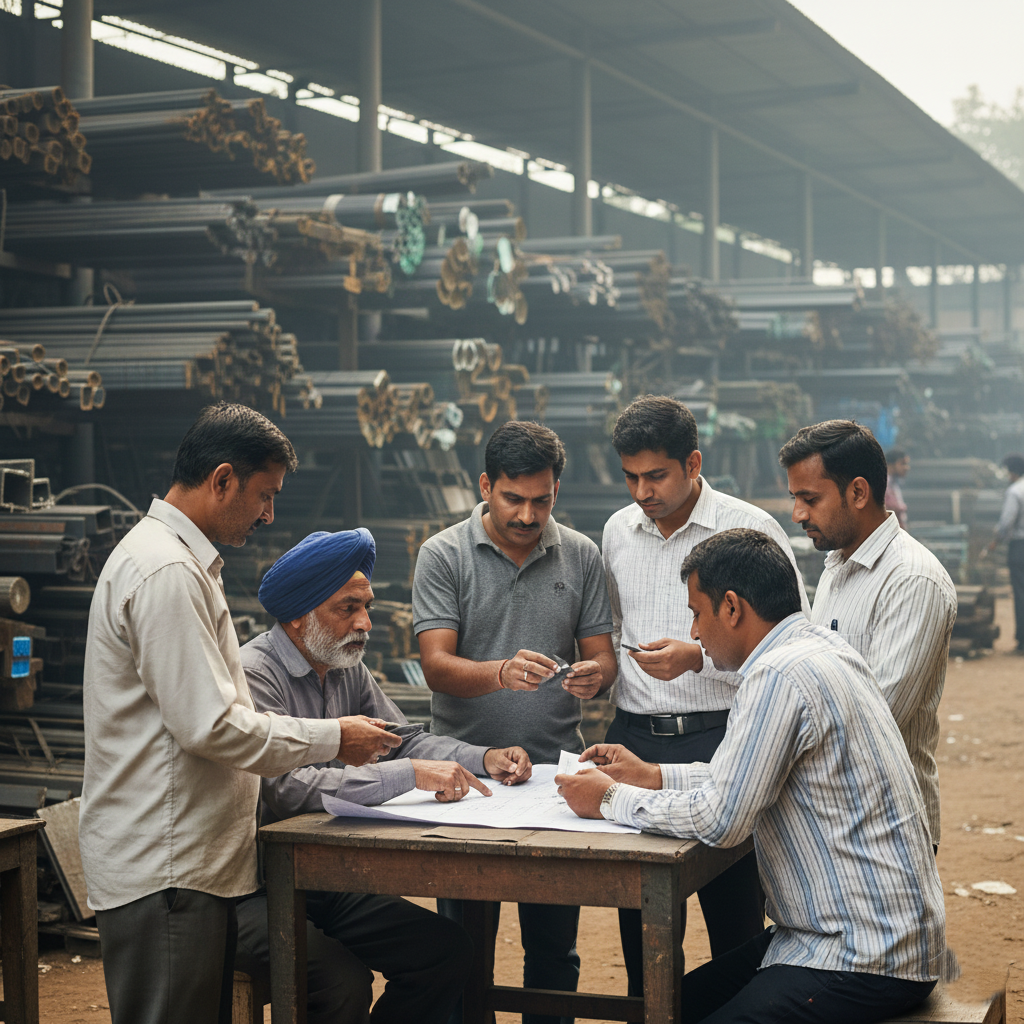 Professional steel trading services offered by Ajanta Steel Corporation in Delhi